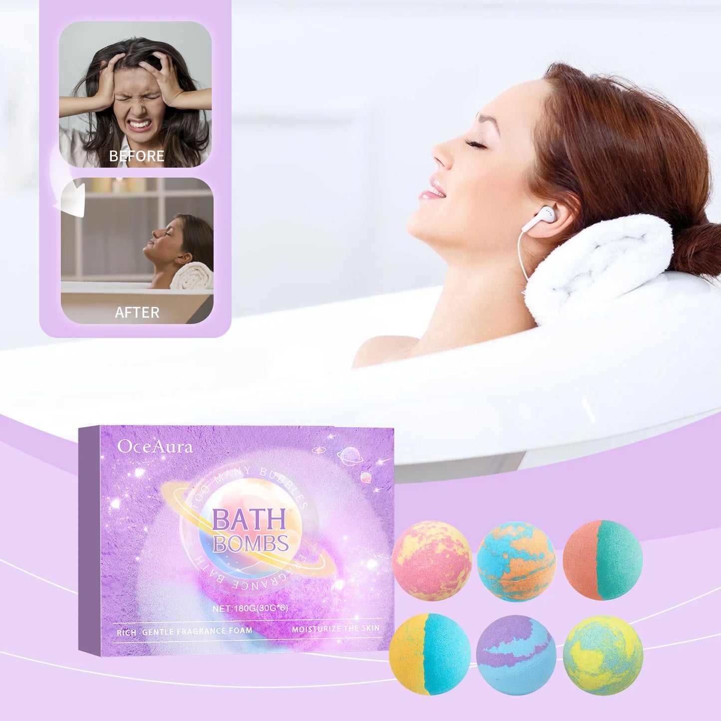 Bath Bombs Bubble Salt