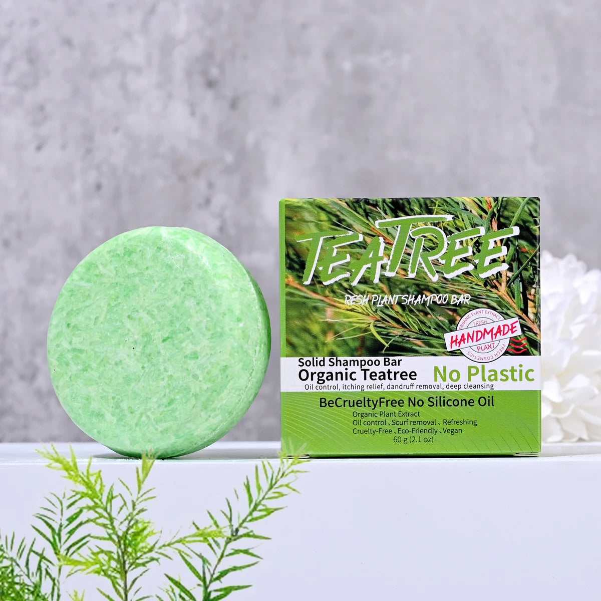 Natural organic tea tree essential oil soap