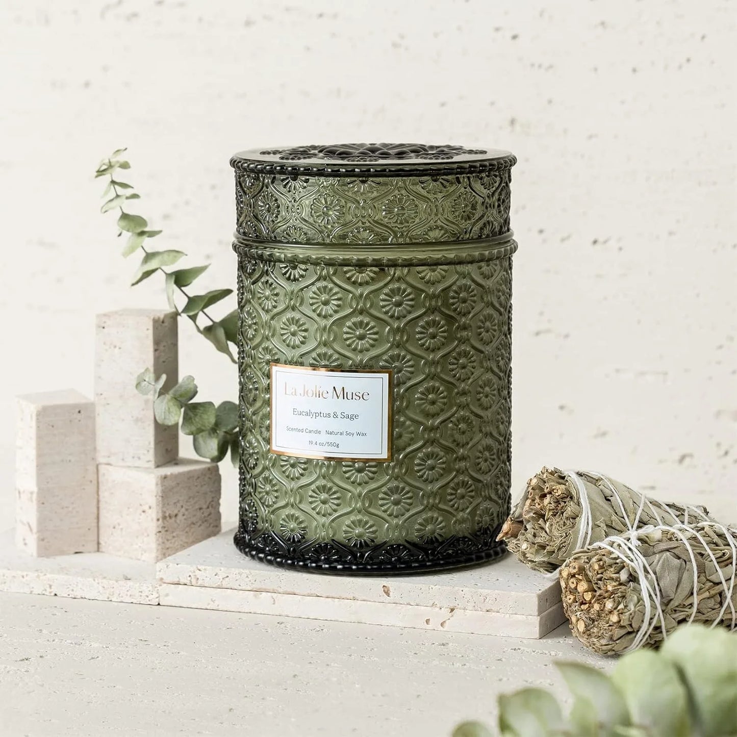 Scented Candles Eucalyptus & Sage