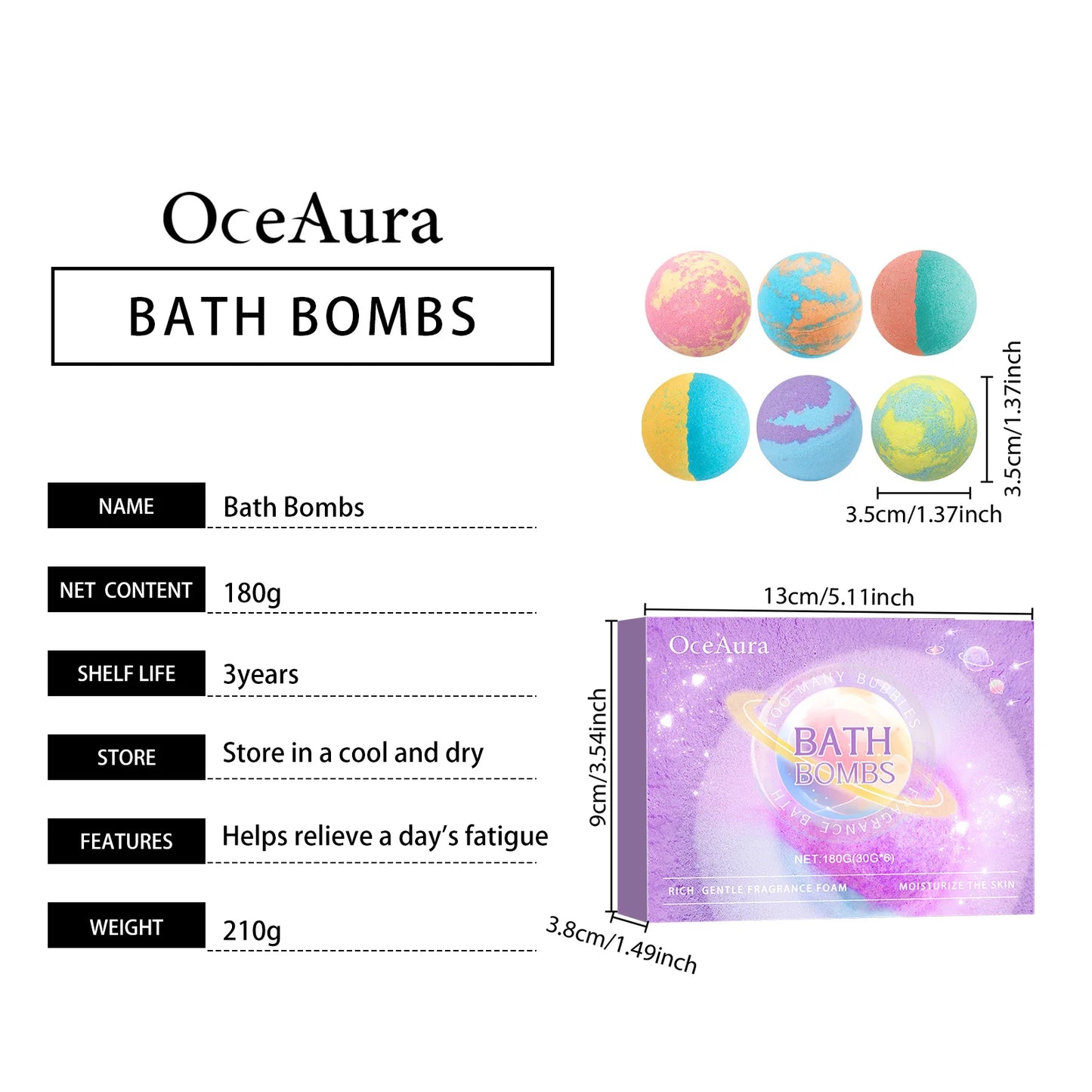 Bath Bombs Bubble Salt