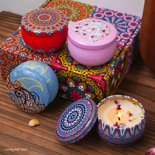 4Pcs/Box Scented Candle Set