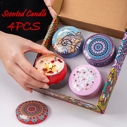 4Pcs/Box Scented Candle Set