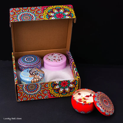 4Pcs/Box Scented Candle Set