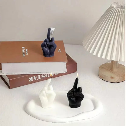 Middle Finger Shaped Gesture Scented Candles