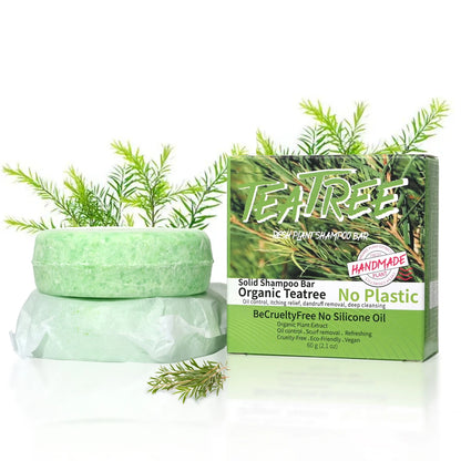 Natural organic tea tree essential oil soap