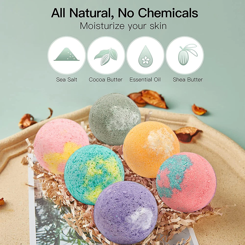 12Pcs/Set Bubble Small Bath Bombs